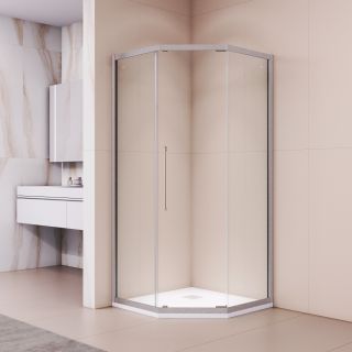 Душевой уголок RGW PA-86S 38088699-111N 90x90 см профиль сатин стекло прозрачное