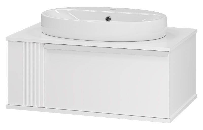 Подвесная тумба под раковину Brevita Savoy SAV-09080-0101Я 80см белый