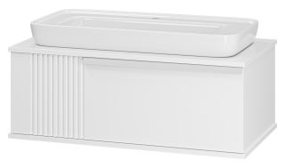 Подвесная тумба под раковину Brevita Savoy SAV-09090-0101Я 90см белый Подвесная тумба под раковину Brevita Savoy SAV-09090-0101Я 90см белый