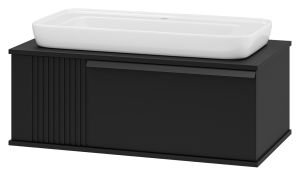 Подвесная тумба под раковину Brevita Savoy SAV-09090-0301Я 90см чёрный