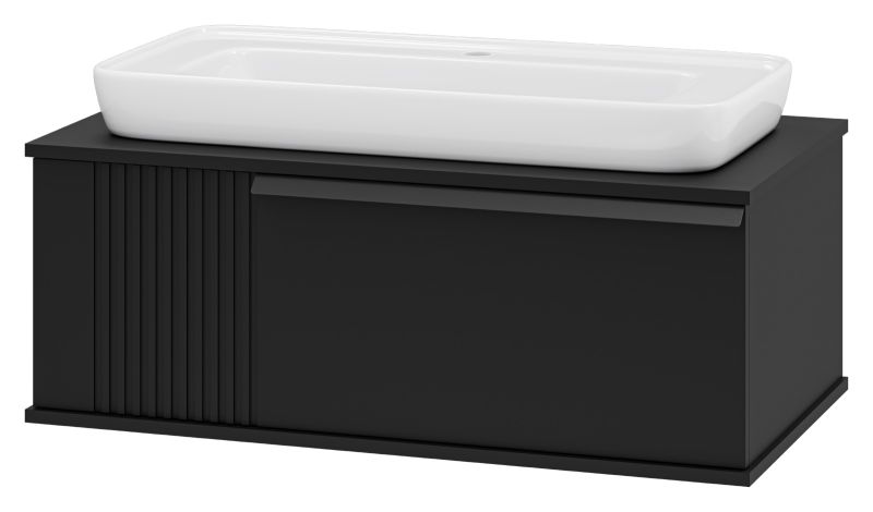 Подвесная тумба под раковину Brevita Savoy SAV-09090-0301Я 90см чёрный