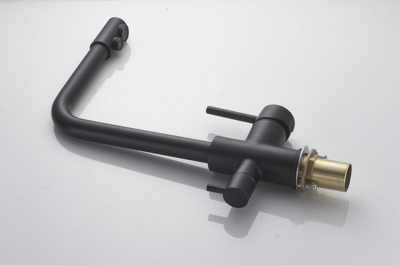Смеситель для кухни с подключением фильтра Maretti Project Black PB31RZF12, черный