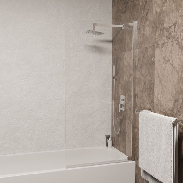 Шторка на ванну RGW SC-01 03110109-11 90см хром