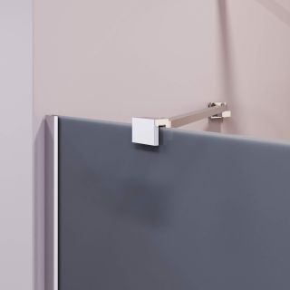 Шторка на ванну RGW SC-150 351115007-31 70 см профиль хром стекло тонированное