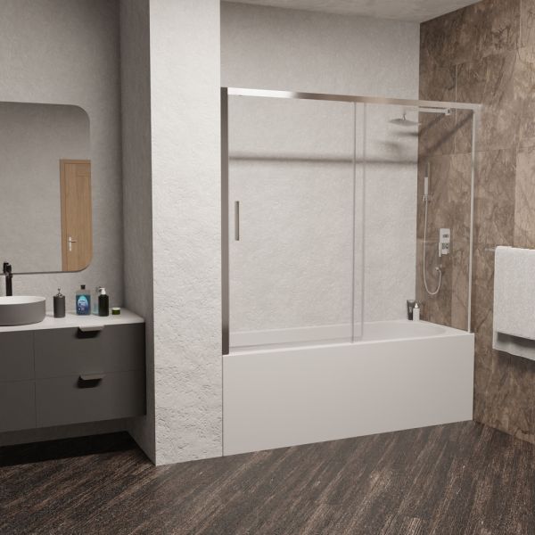 Шторка на ванну RGW SC-45 34114518-11 180см хром