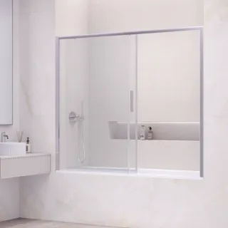Шторка на ванну RGW SC-45 34114517-11 170 см профиль хром стекло прозрачное
