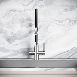 Смеситель для кухни Sancos Нола (Nolia) SC12003SS с краном для фильтра и гибким изливом хром
