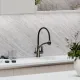 Смеситель для кухни Sancos Eri SC4001GG воронёная сталь/чёрный