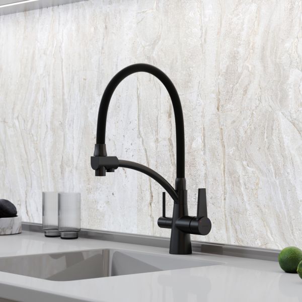 Смеситель для кухни Sancos Eri SC4001MB чёрный матовый