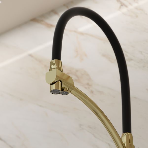 Смеситель для кухни Sancos Eri SC4001ZG полированное золото