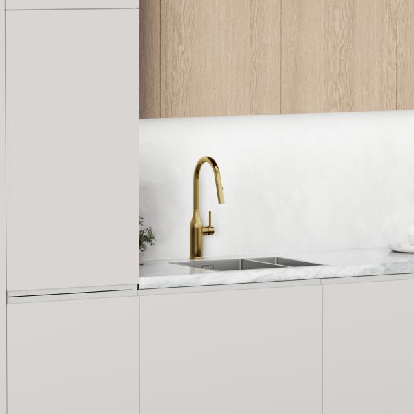 Смеситель для кухни Sancos Grand SC4002BG брашированное золото
