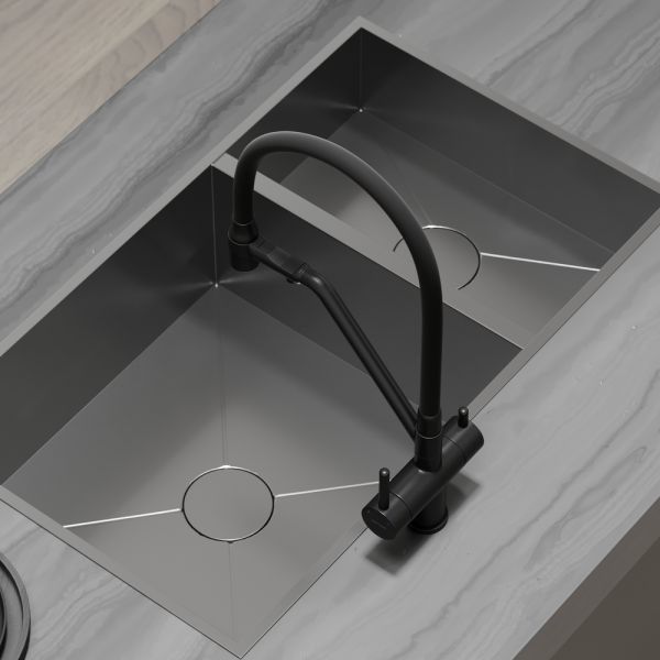 Смеситель для кухни Sancos Dora SC4003MB чёрный матовый
