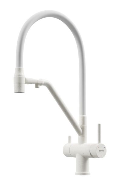 Смеситель для кухни Sancos Dora SC4003MW белый матовый