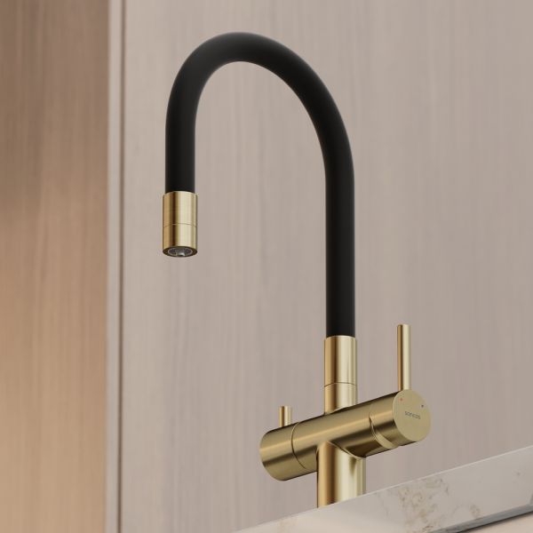Смеситель для кухни Sancos Lucia SC4004BG брашированное золото