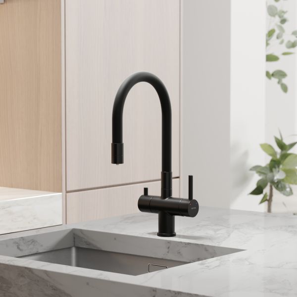 Смеситель для кухни Sancos Lucia SC4004MB чёрный матовый