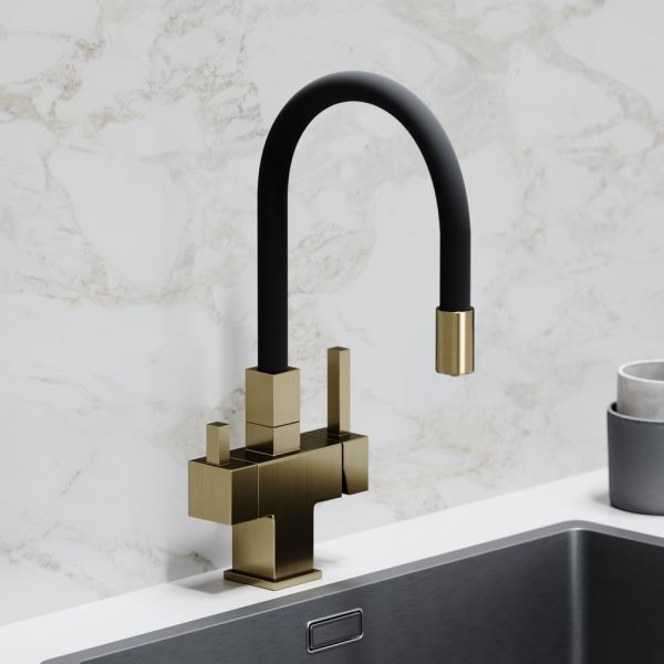 Смеситель для кухни Sancos Arno SC4005BG брашированное золото