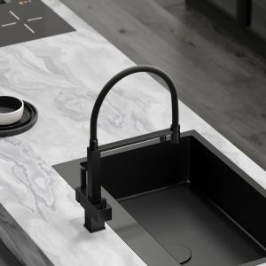 Смеситель для кухни Sancos Moro SC4006MB чёрный матовый