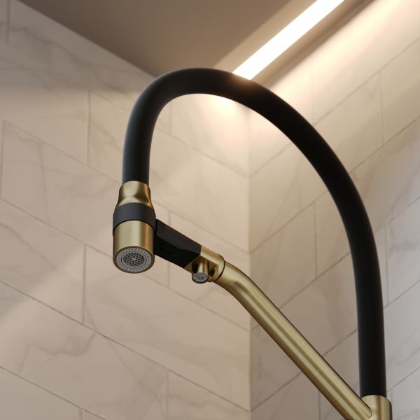 Смеситель для кухни Sancos Orta SC4008BG брашированное золото