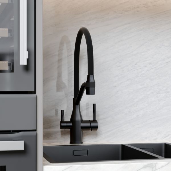 Смеситель для кухни Sancos Orta SC4008MB чёрный матовый