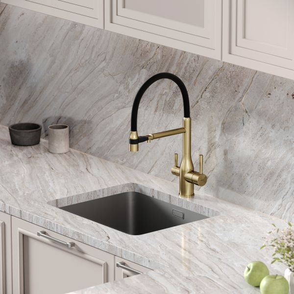 Смеситель для кухни Sancos Garda SC4009BG брашированное золото