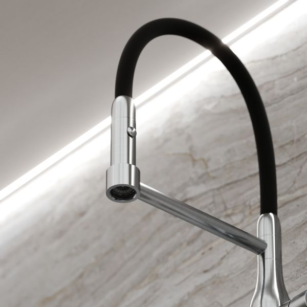 Смеситель для кухни Sancos Pride SC4011BNG нержавеющая сталь