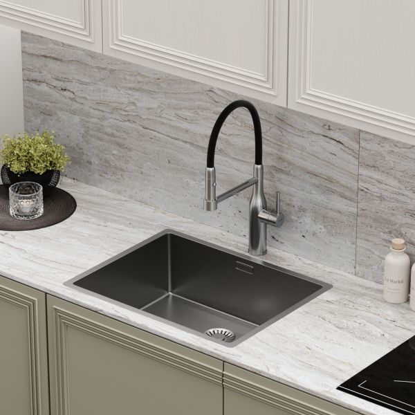 Смеситель для кухни Sancos Pride SC4011BNG нержавеющая сталь