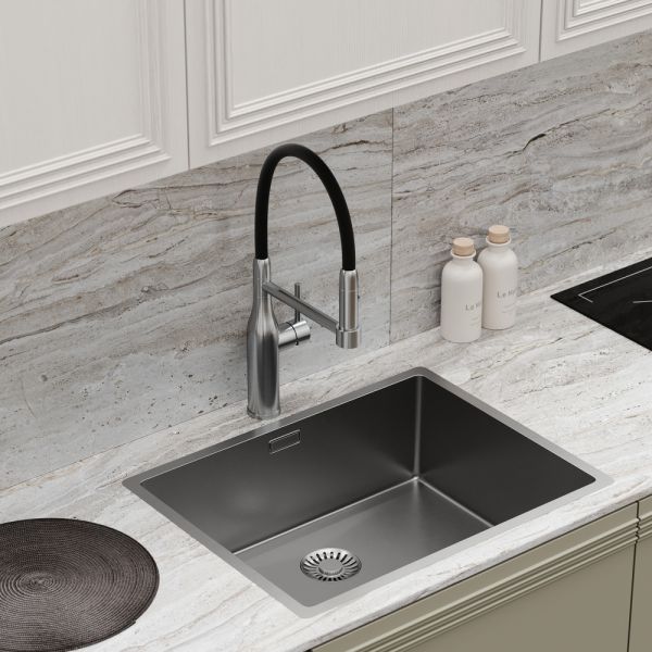 Смеситель для кухни Sancos Pride SC4011BNG нержавеющая сталь