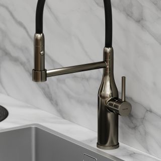 Смеситель для кухни Sancos Pride SC4011GG воронёная сталь