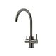 Смеситель для кухни Sancos Тапер (Taper) SC4012GG с краном для фильтра воронёная сталь