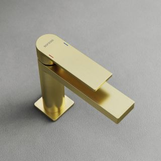 Смеситель для раковины Sancos Студия (Studio) SC9015BG брашированное золото