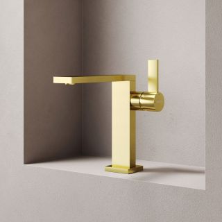Смеситель для раковины Sancos Линн (Linn) SC9019BG брашированное золото