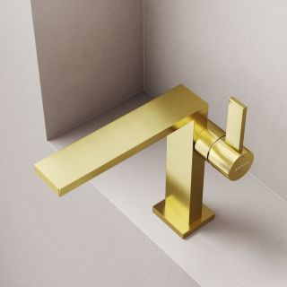 Смеситель для раковины Sancos Линн (Linn) SC9019BG брашированное золото