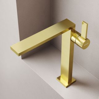 Смеситель для раковины Sancos Линн (Linn) SC9020BG брашированное золото