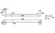 Полотенцедержатель Rose RG1617 61см хром