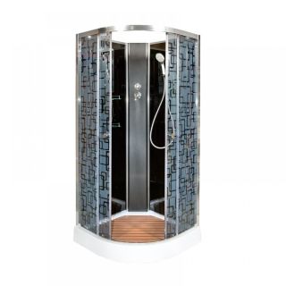 Душевая кабина Deto BМ1510 N (без крыши) BLACK 100х100х208 см Душевая кабина Deto BМ1510 N (без крыши) BLACK 100х100х208 см
