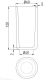 Стакан Salini Gocce 1901201RF чёрный матовый Стакан Salini Gocce 1901201RF чёрный матовый