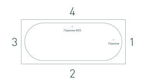 Ванна из искусственного камня Salini Ornella Axis S-Sense 103411GRF 180x80см RAL полностью