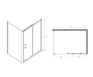 Душевой уголок RGW PA-040 3708104010-11 110x100 см профиль хром стекло прозрачное