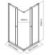 Душевой уголок MaybahGlass MGY-1328-6 90x90см чёрный/графит