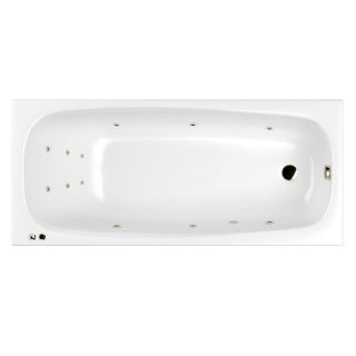 Гидромассажная ванна WHITECROSS Layla Slim 0122.180080.100.LINE.BR 180x80 см Line бронза