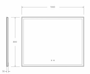BelBagno SPC-GRT-1000-800-LED-TCH-SND зеркало со встроенной подсветкой, голосовым управлением и подогревом