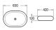 Раковина накладная SantiLine SL-1035 63см белый