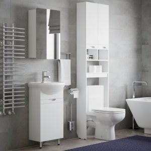Стойка Corozo Лея SD-00000098 для установки над унитазом 55см белый