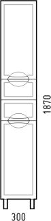 Пенал Corozo Монро Z2 30см белый SD-00000712 Пенал Corozo Монро Z2 30см белый SD-00000712
