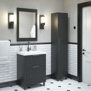 Зеркало Corozo Терра SD-00001326 60см графит матовый