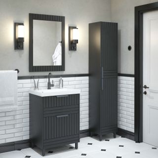 Зеркало Corozo Терра SD-00001326 60см графит матовый Зеркало Corozo Терра SD-00001326 60см графит матовый