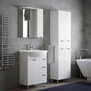 Зеркало-шкаф с подсветкой Corozo Лея SD-00001508 65/С" белый