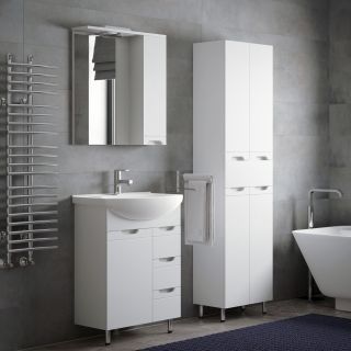 Зеркало-шкаф с подсветкой Corozo Лея SD-00001508 65/С" белый Зеркало-шкаф с подсветкой Corozo Лея SD-00001508 65/С" белый