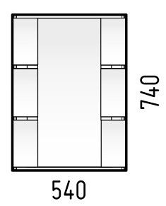 Зеркало-шкаф Corozo Орион SD-00001547 55-2 белый Зеркало-шкаф Corozo Орион SD-00001547 55-2 белый