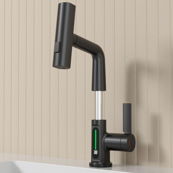 Смеситель для раковины Black&White Sky Day 3027B чёрный матовый